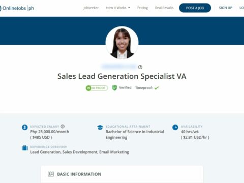 Sales Lead Generation Specialist VA