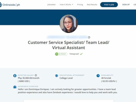 Customer Service Specialist/ Team Lead/ Virtual Assistant