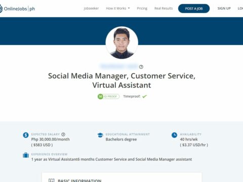 Social Media Manager, Customer Service, Virtual Assistant