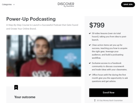 Power-Up Podcasting – A Step-By-Step Course to Launch a Successful Podcast that Gets Found and Grows Your Online Brand.